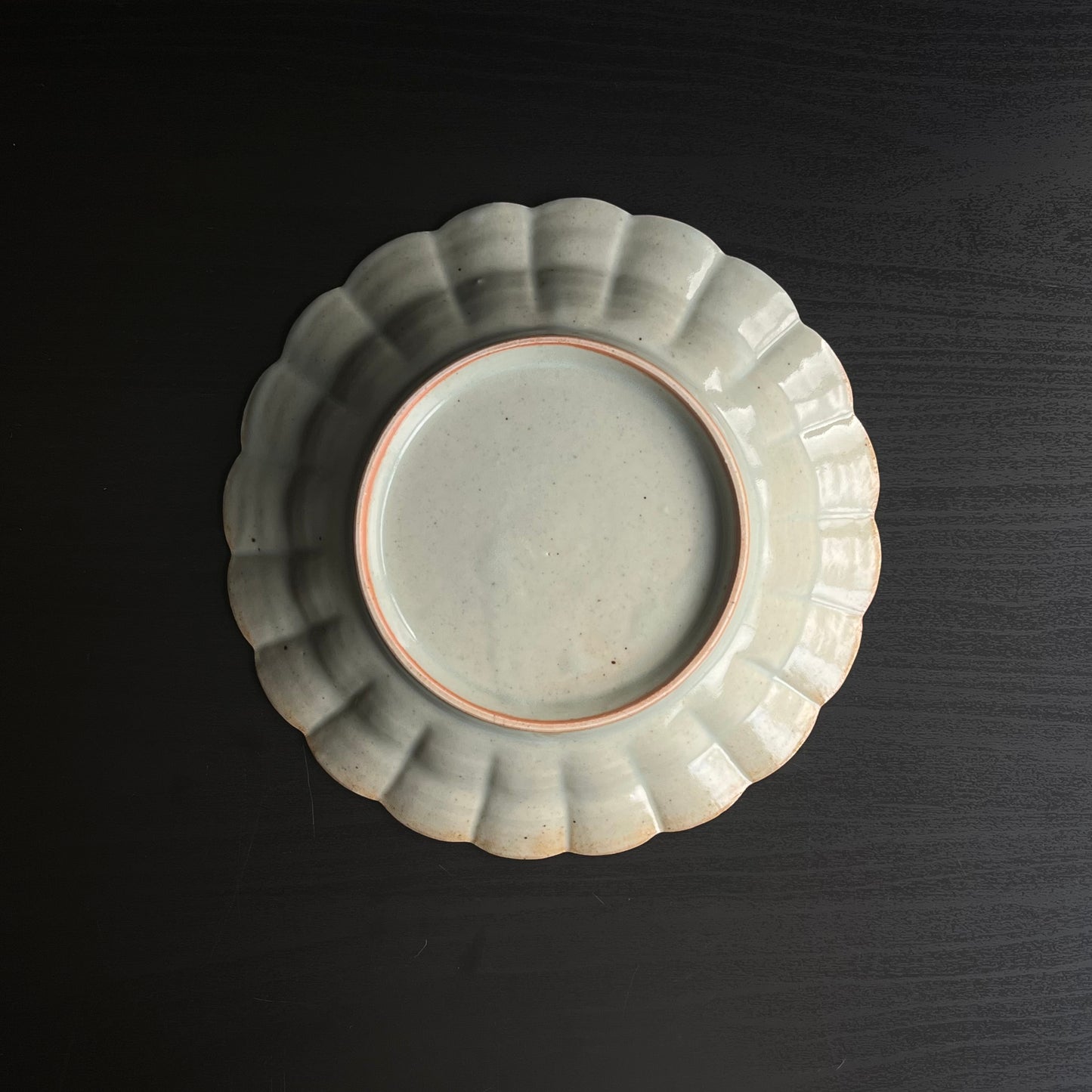 白磁輪花リム鉢(大)