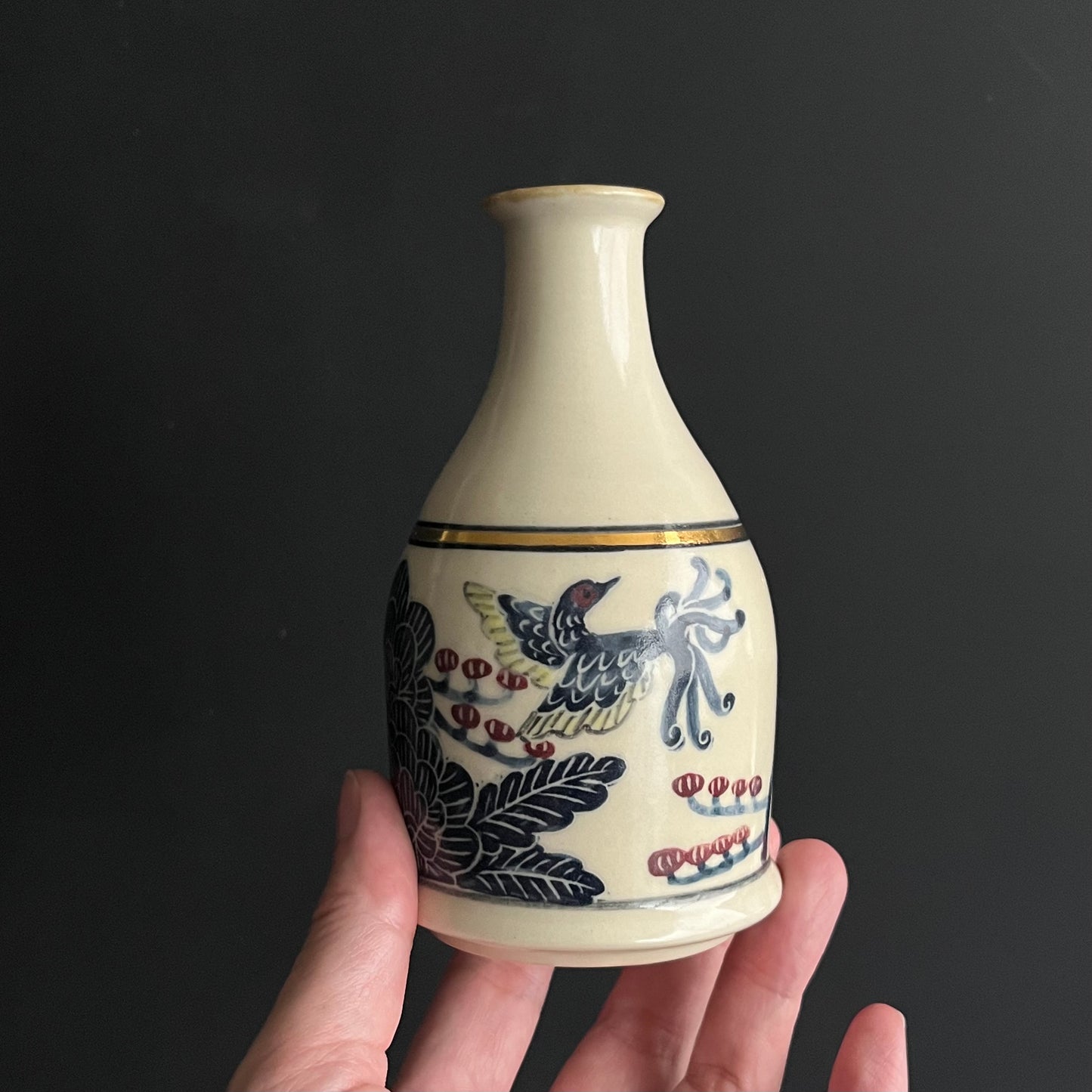 一輪挿し 鳥