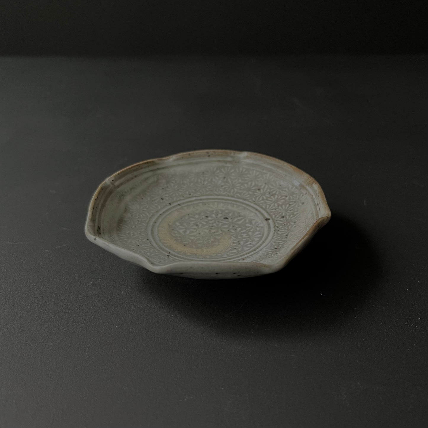 三島八角豆皿