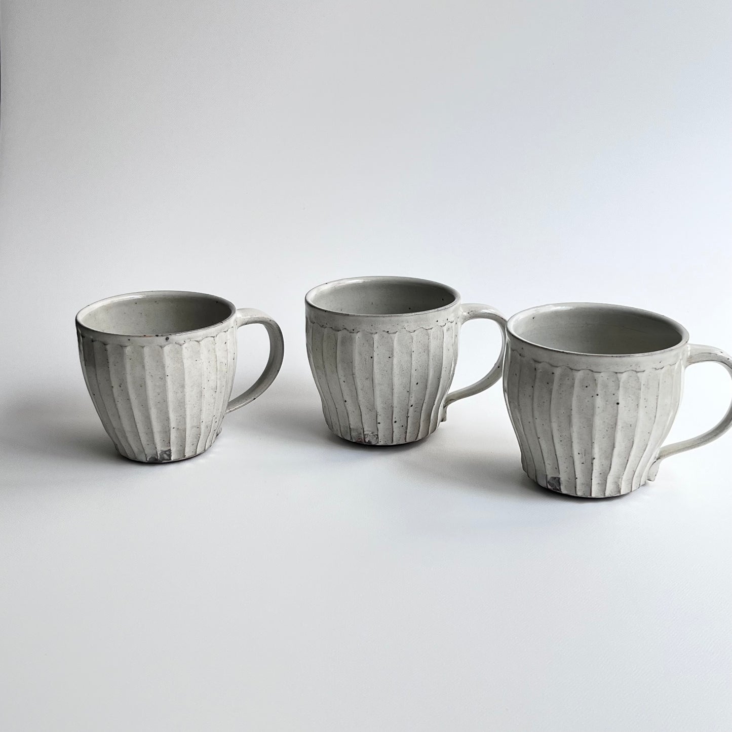 粉引コーヒーカップ&ソーサー