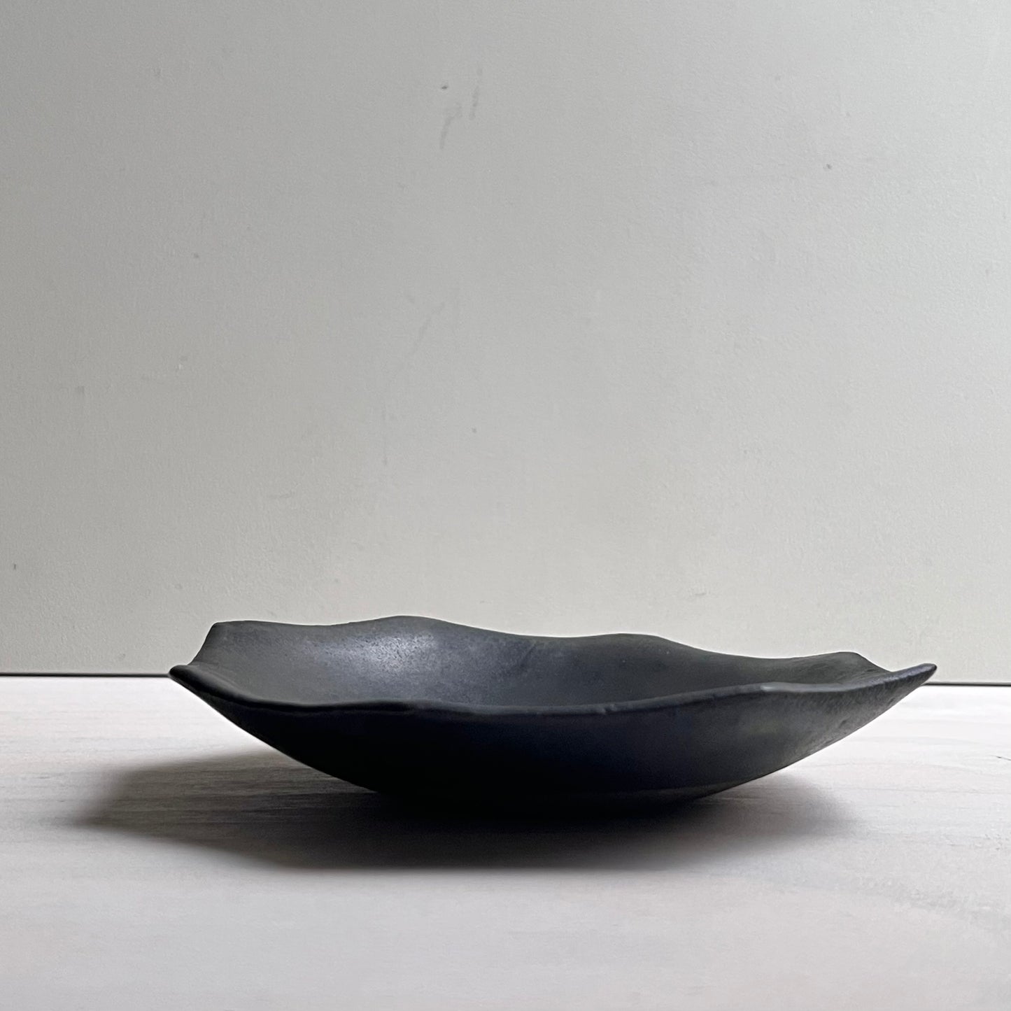 黒釉八角小皿