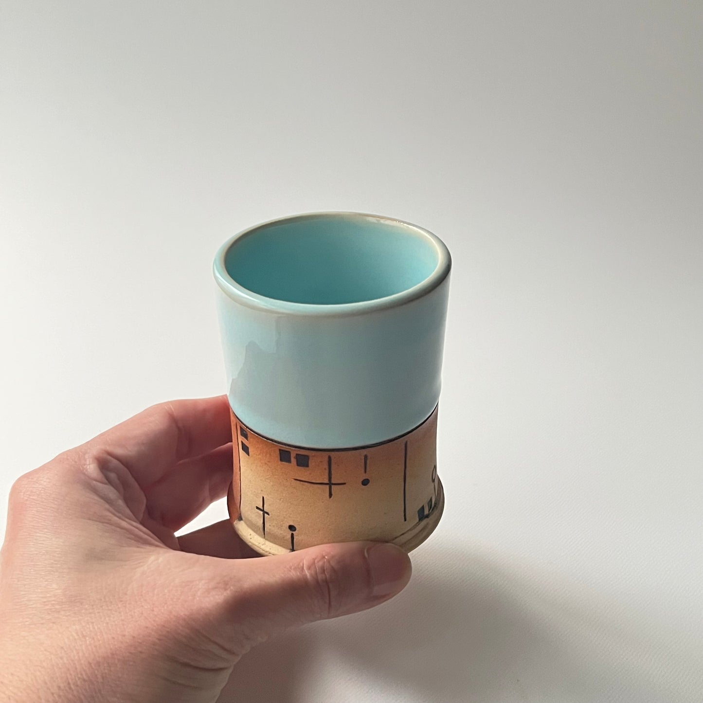 彩色カップ / 月白