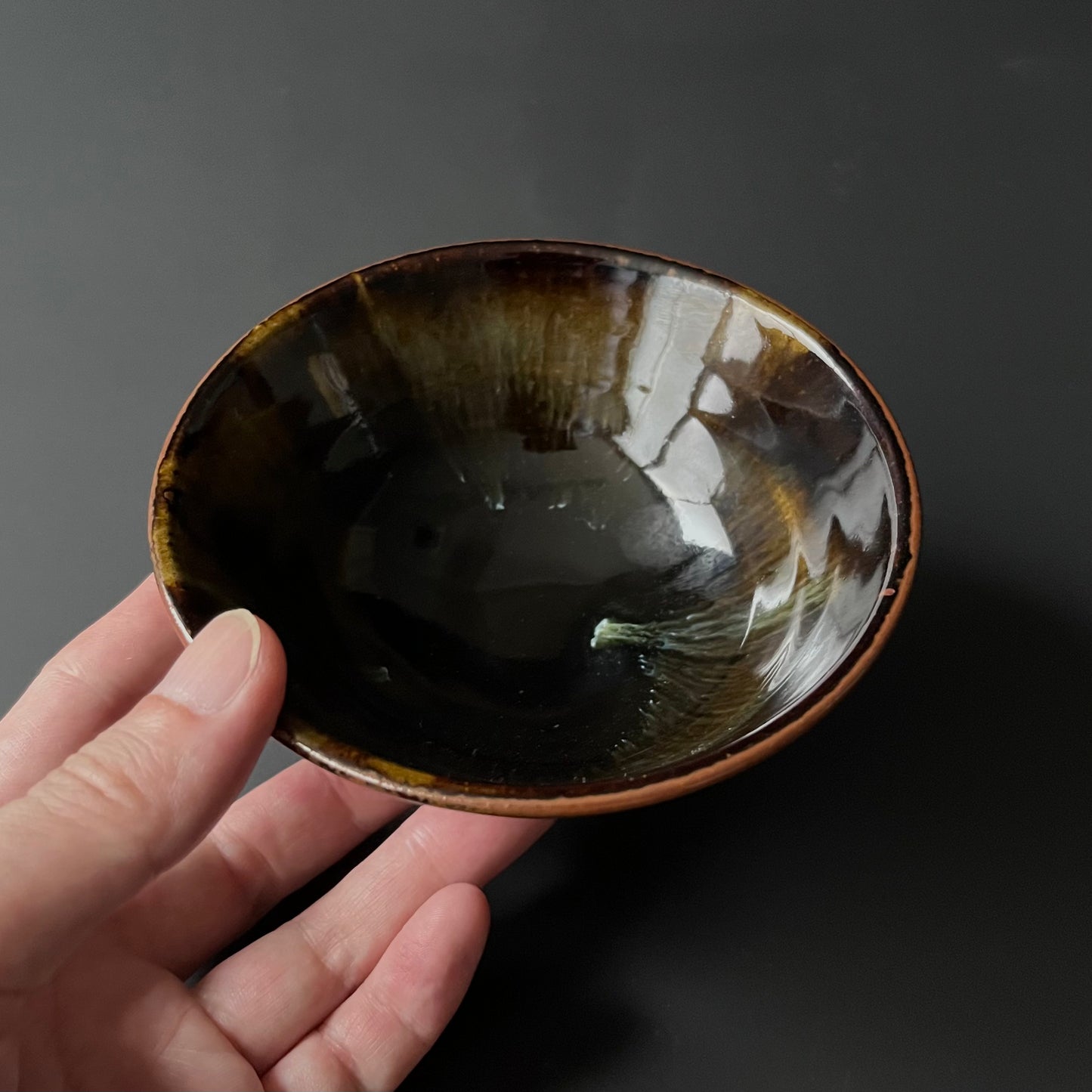 黒釉飯碗(小)