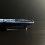 瑠璃釉五角小皿