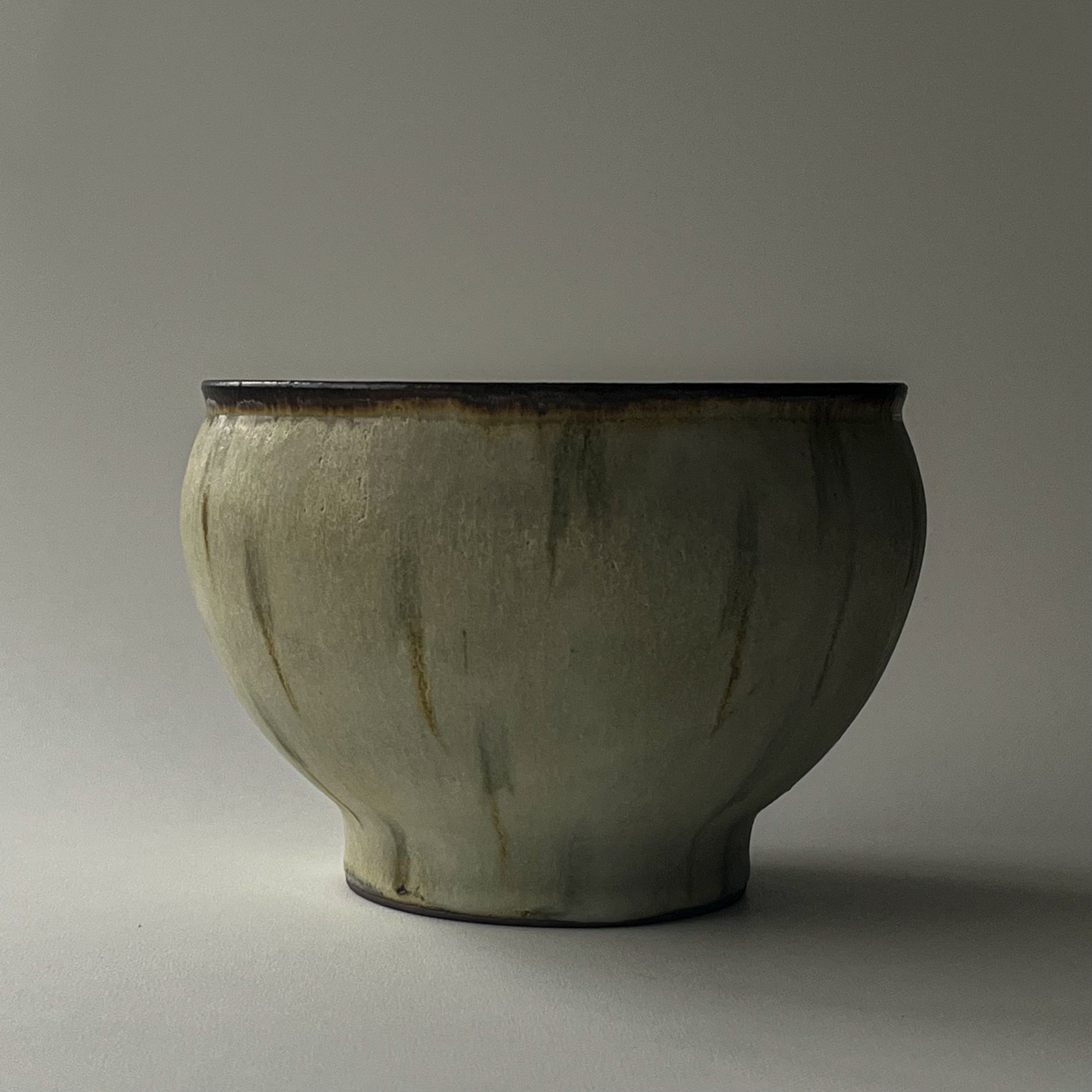 つぶ化粧緑釉ボウル - dandeliOn