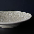 灰釉双喜文小皿 - dandeliOn