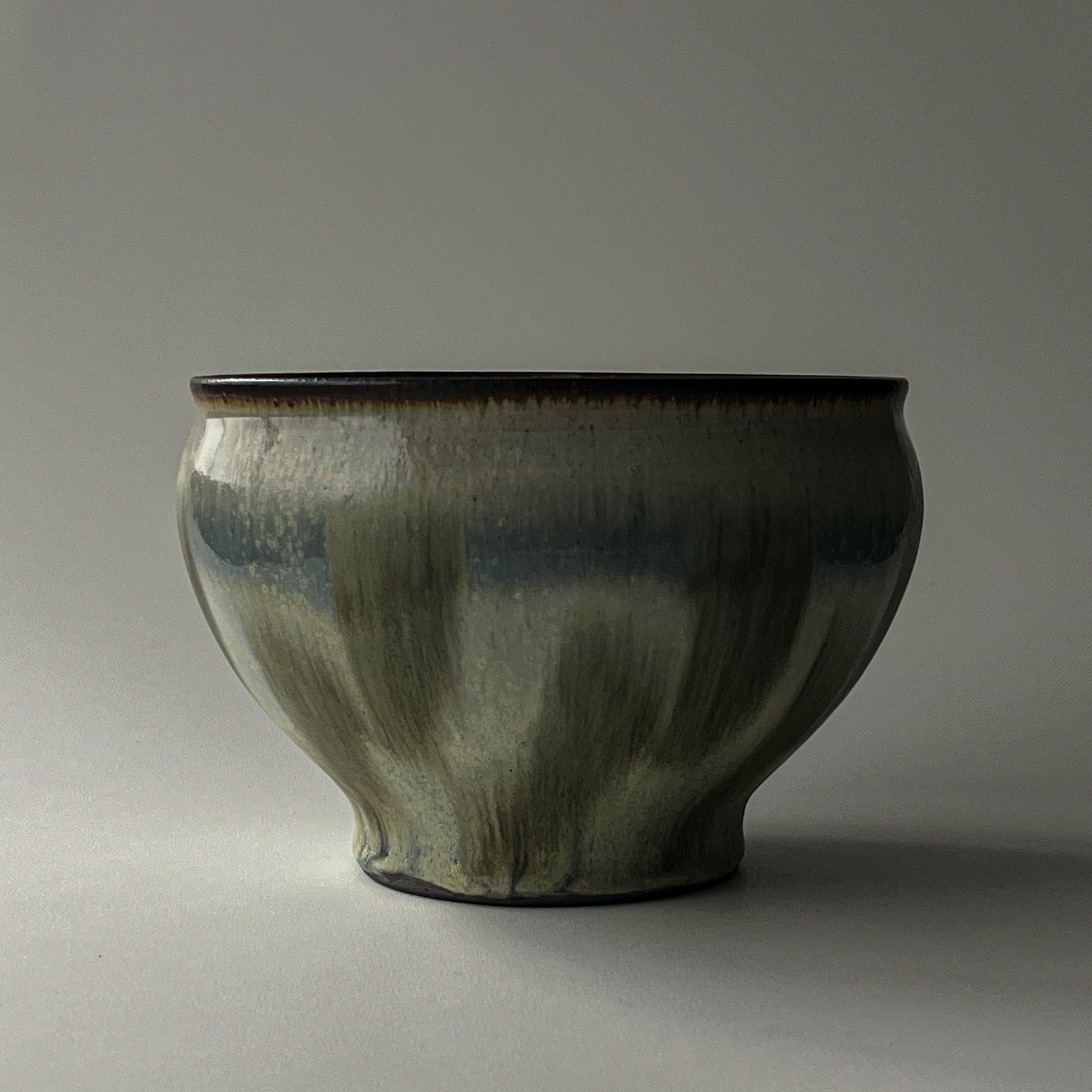 つぶ化粧緑釉ボウル - dandeliOn