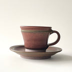 コーヒーカップセット（鉄釉）