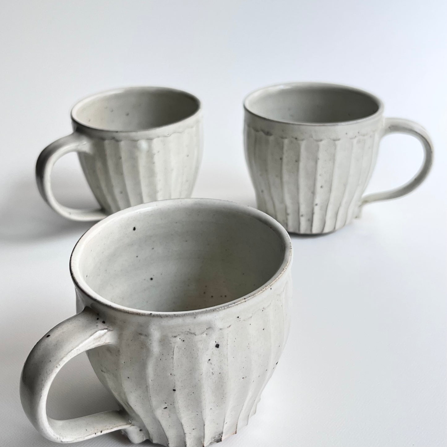 粉引コーヒーカップ&ソーサー