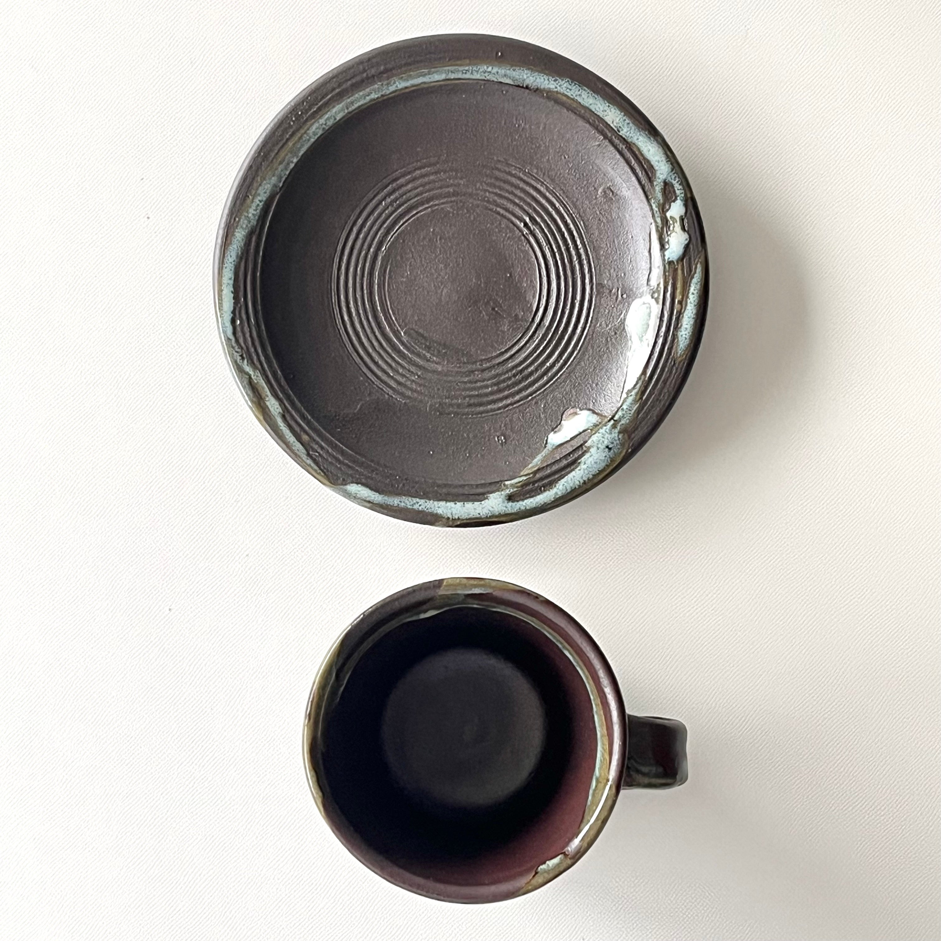 コーヒーカップセット（流し掛け）