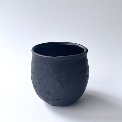 黒釉ロックグラス（粗）
