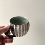 丸マグカップ（黒縞々） - dandeliOn