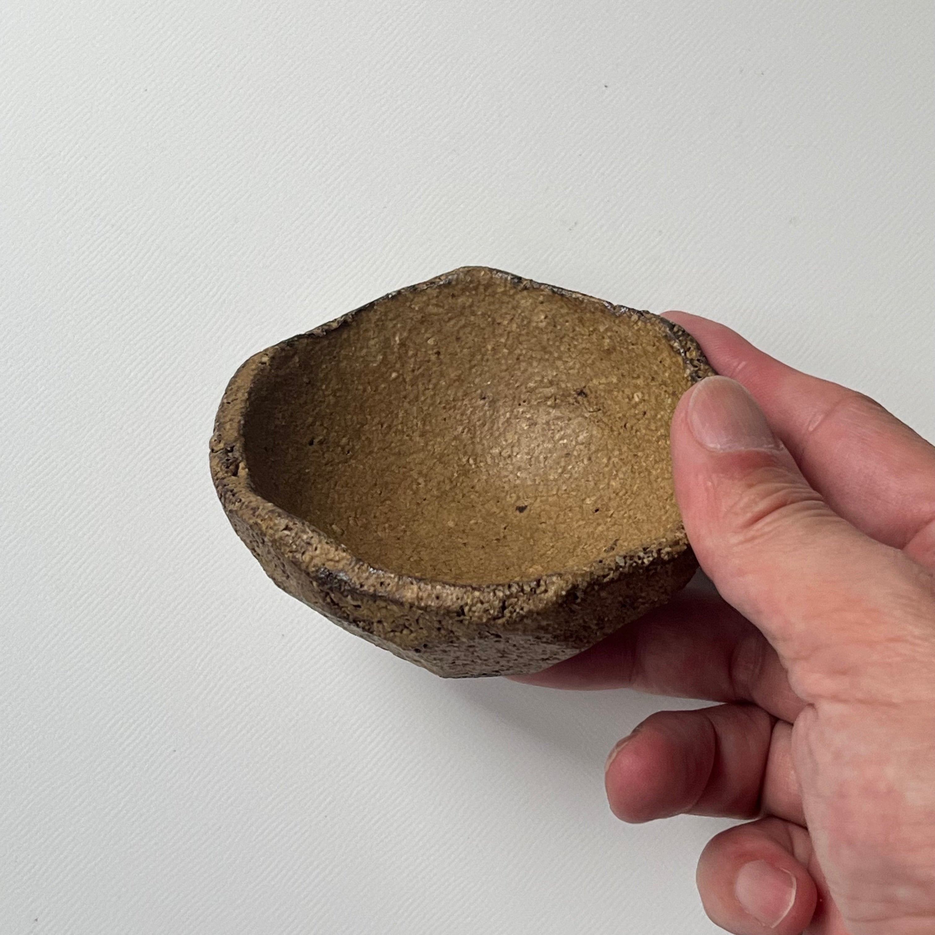 黄灰釉豆小鉢