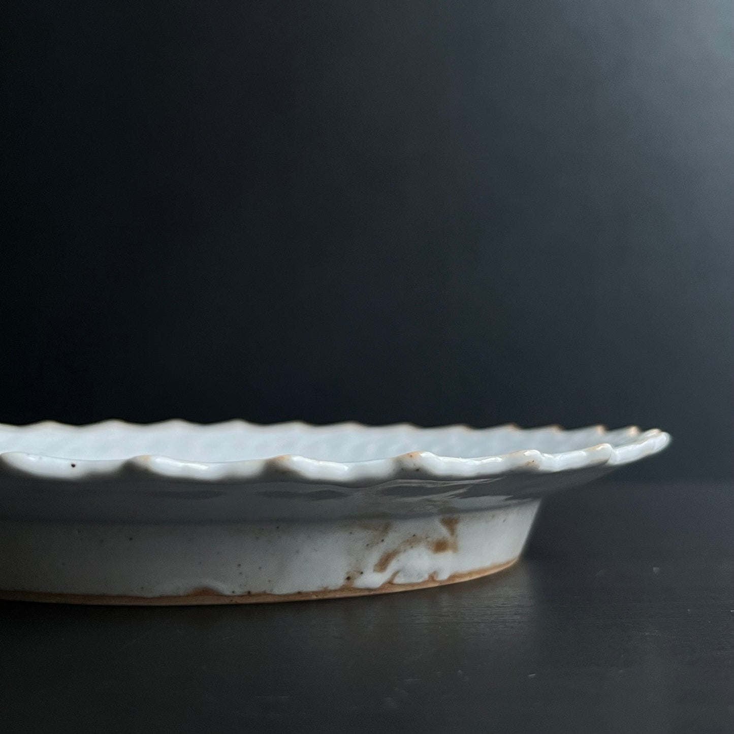 白釉デザート皿