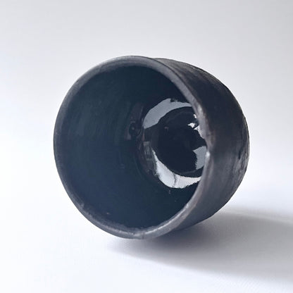 黒釉ロックグラス（粗）