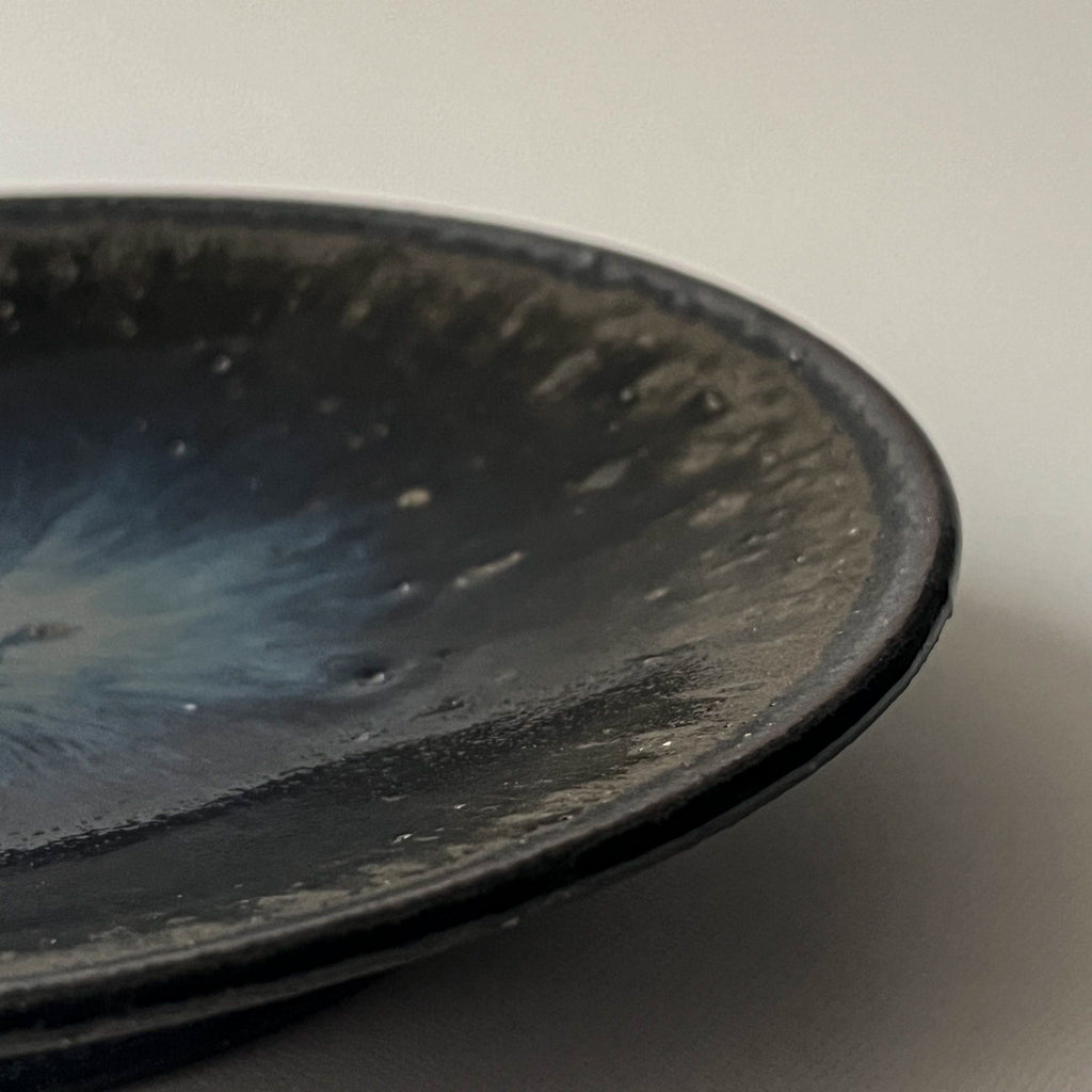 小代藁灰翠釉6寸皿 - dandeliOn