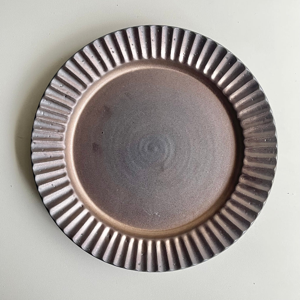 鎬リム皿　マンガン金 - dandeliOn