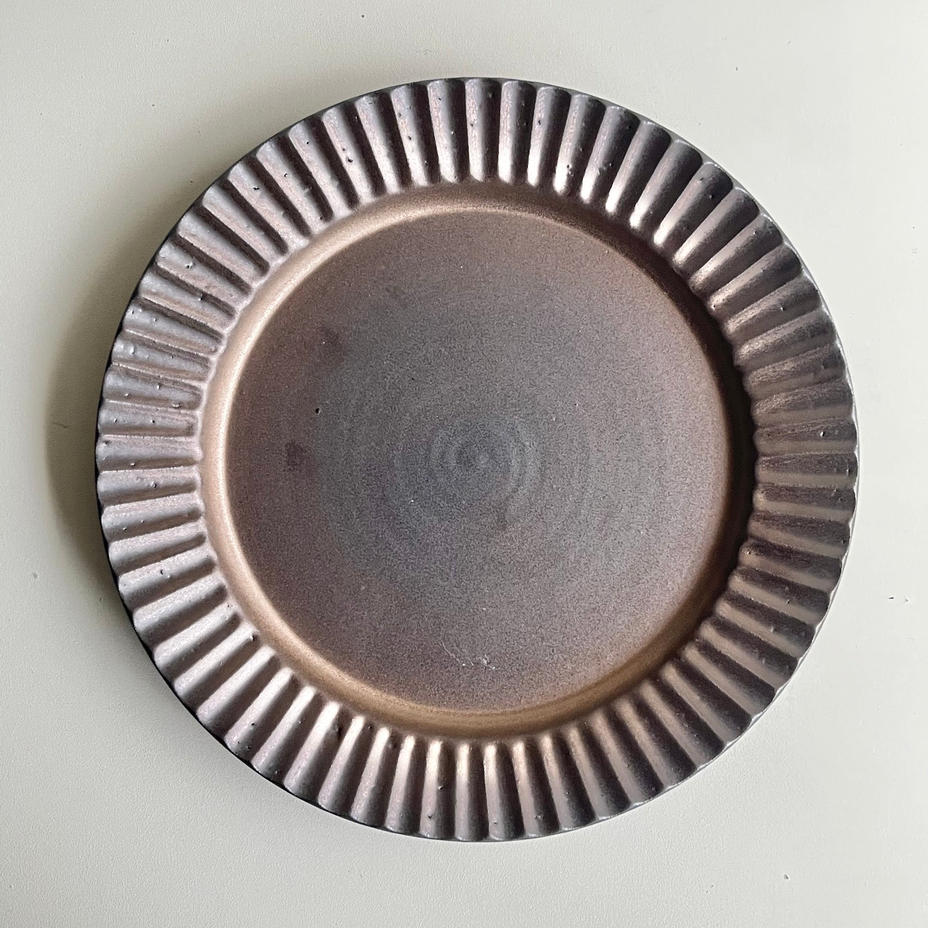 鎬リム皿　マンガン金 - dandeliOn