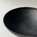白線文様黒釉ボウル