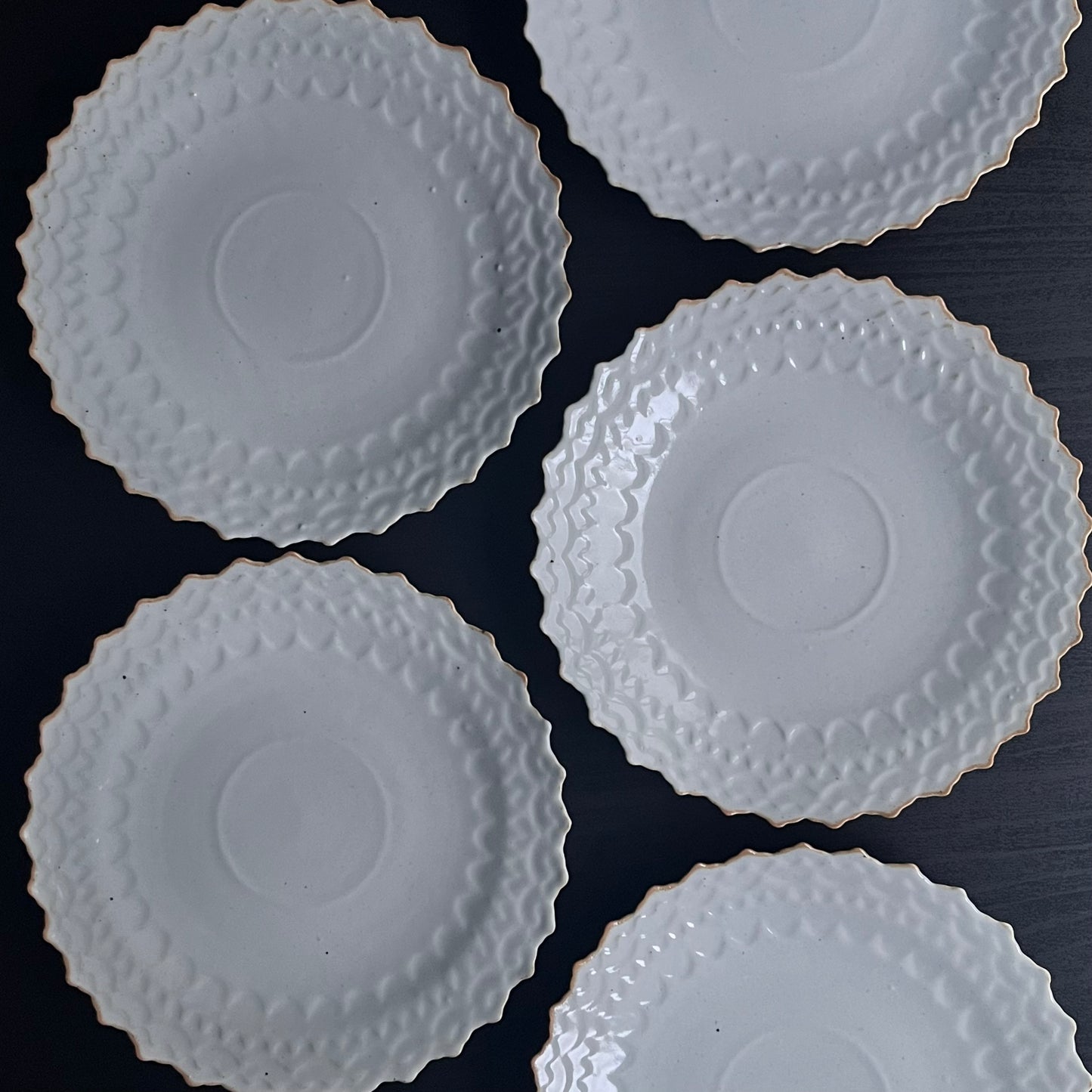 白釉デザート皿