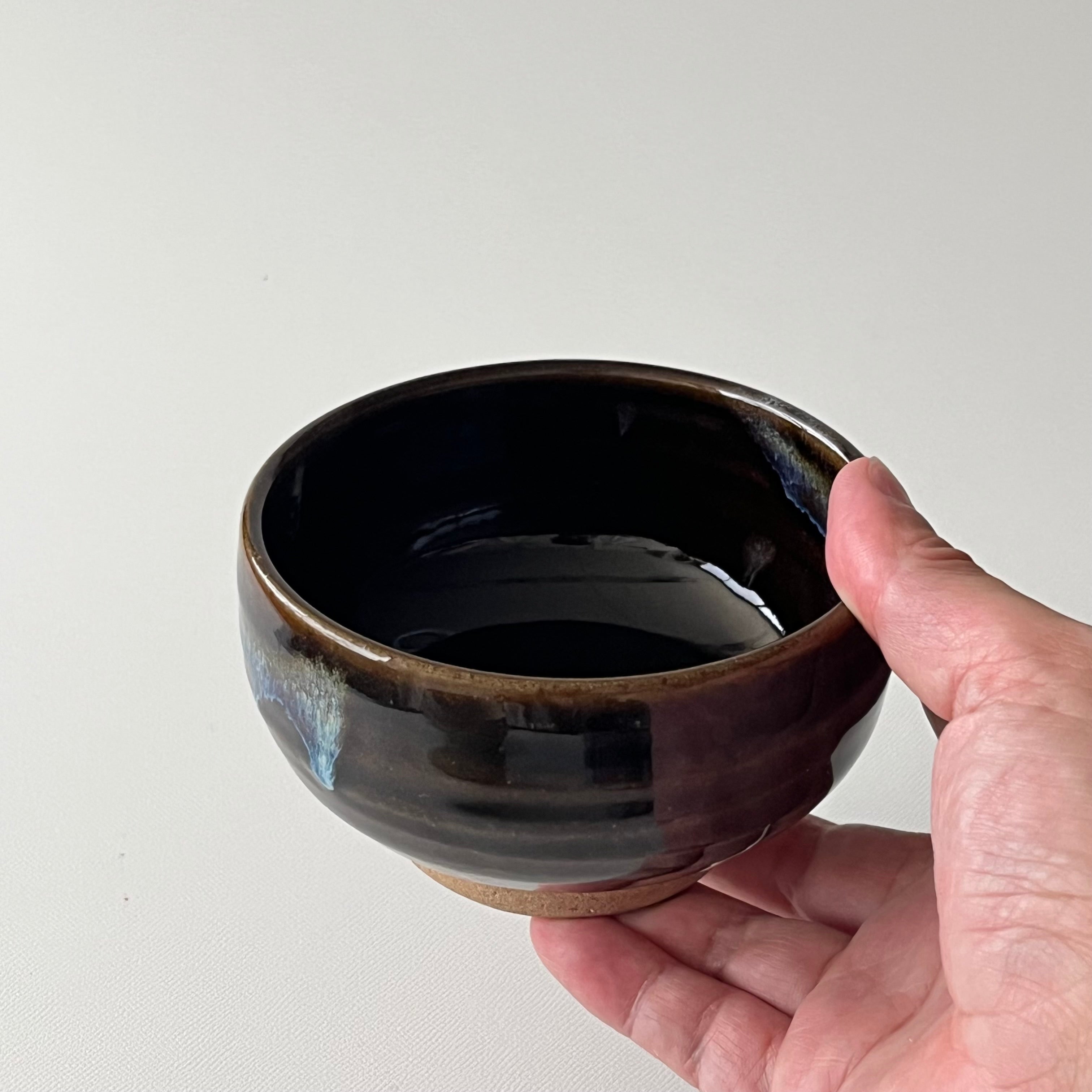 黒釉 薄茶茶碗