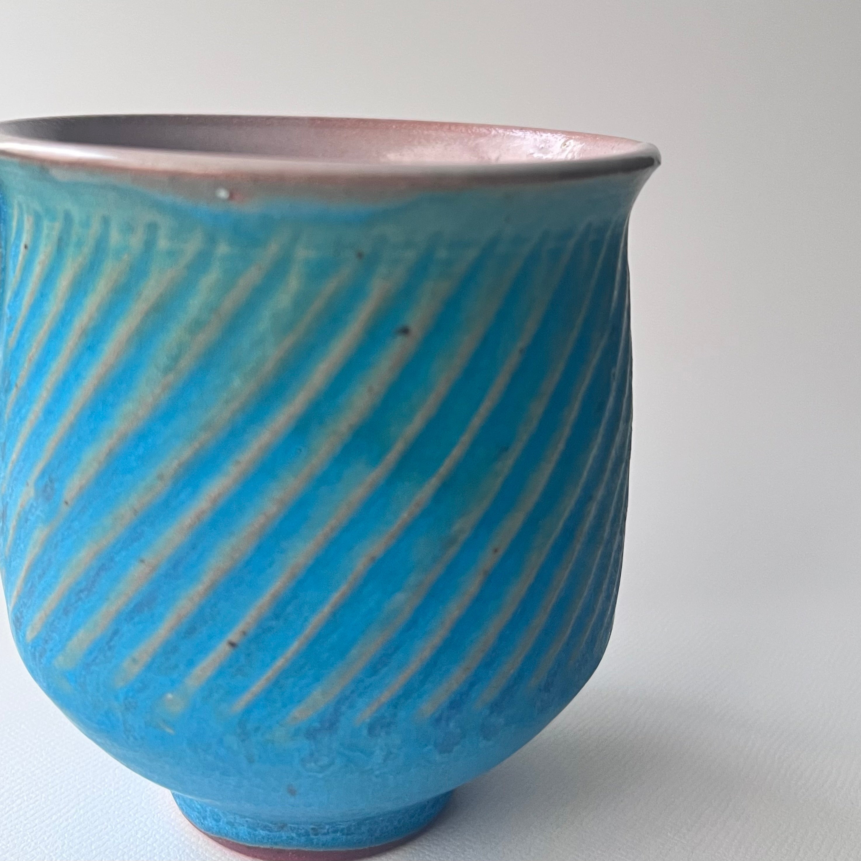 トルコ釉シノギマグ ②