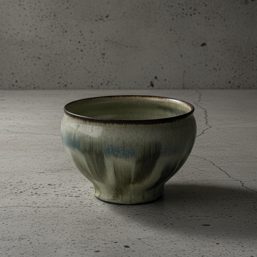 つぶ化粧緑釉ボウル - dandeliOn