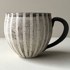 丸マグカップ（黒縞々） - dandeliOn