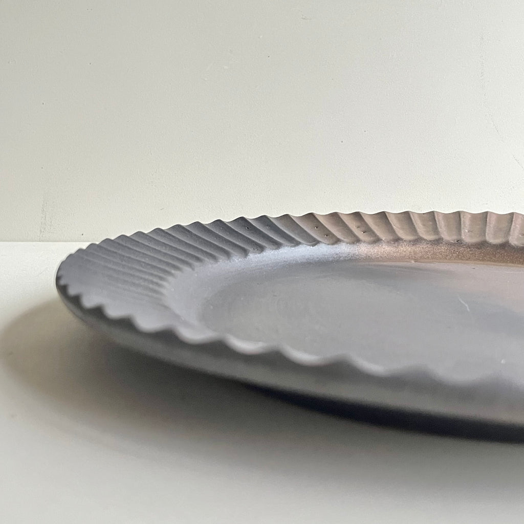 鎬リム皿　マンガン金 - dandeliOn