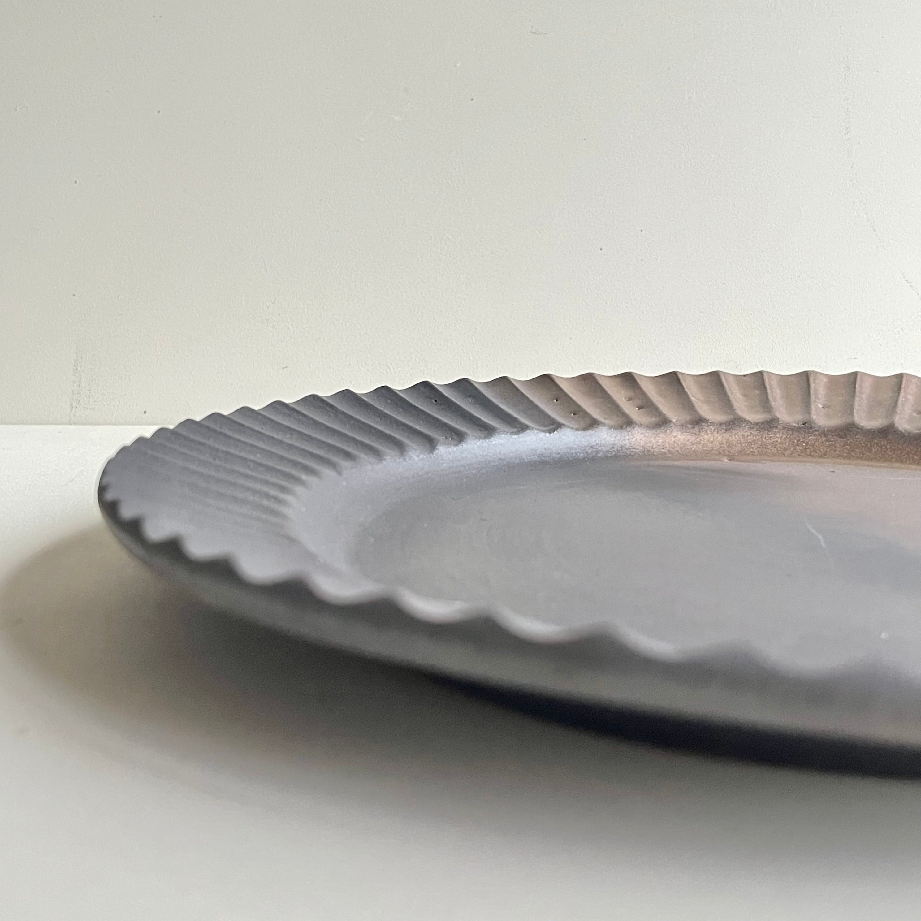 鎬リム皿　マンガン金 - dandeliOn