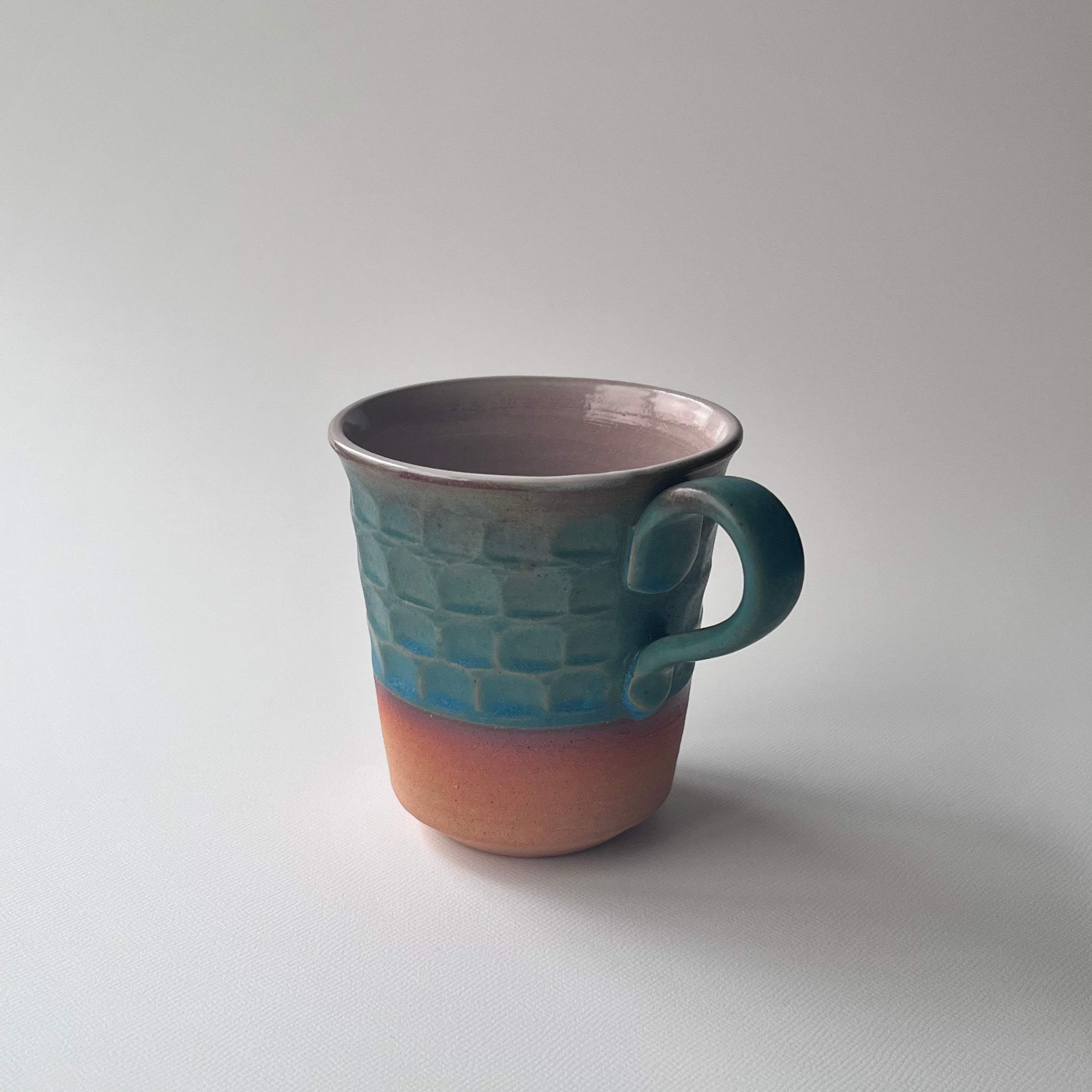 トルコ釉シノギマグ ①