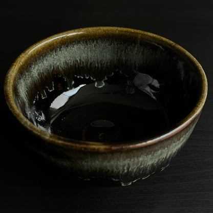 黒釉薄茶茶碗