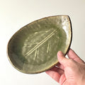 土灰釉木葉皿
