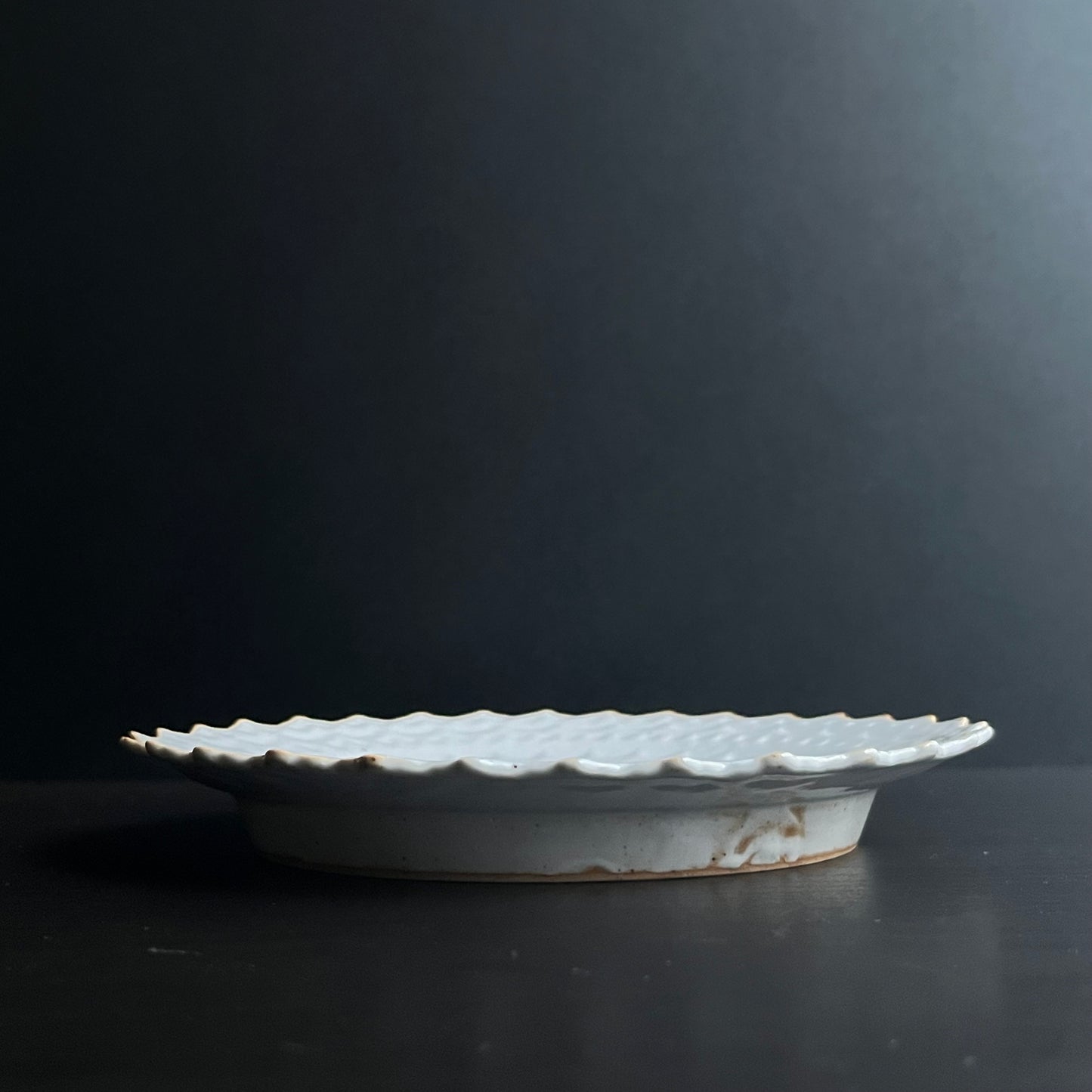 白釉デザート皿