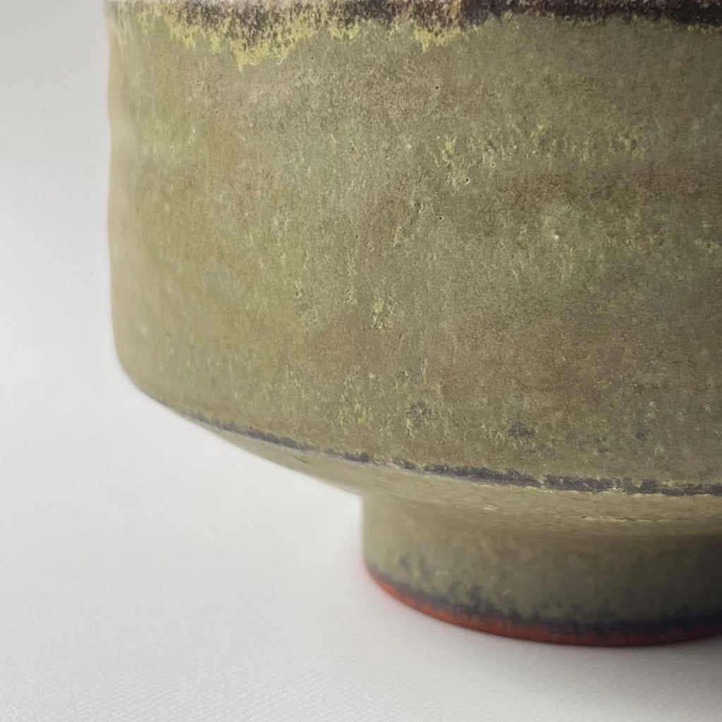 茶盌　翠釉