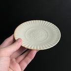 白磁金木犀文小皿