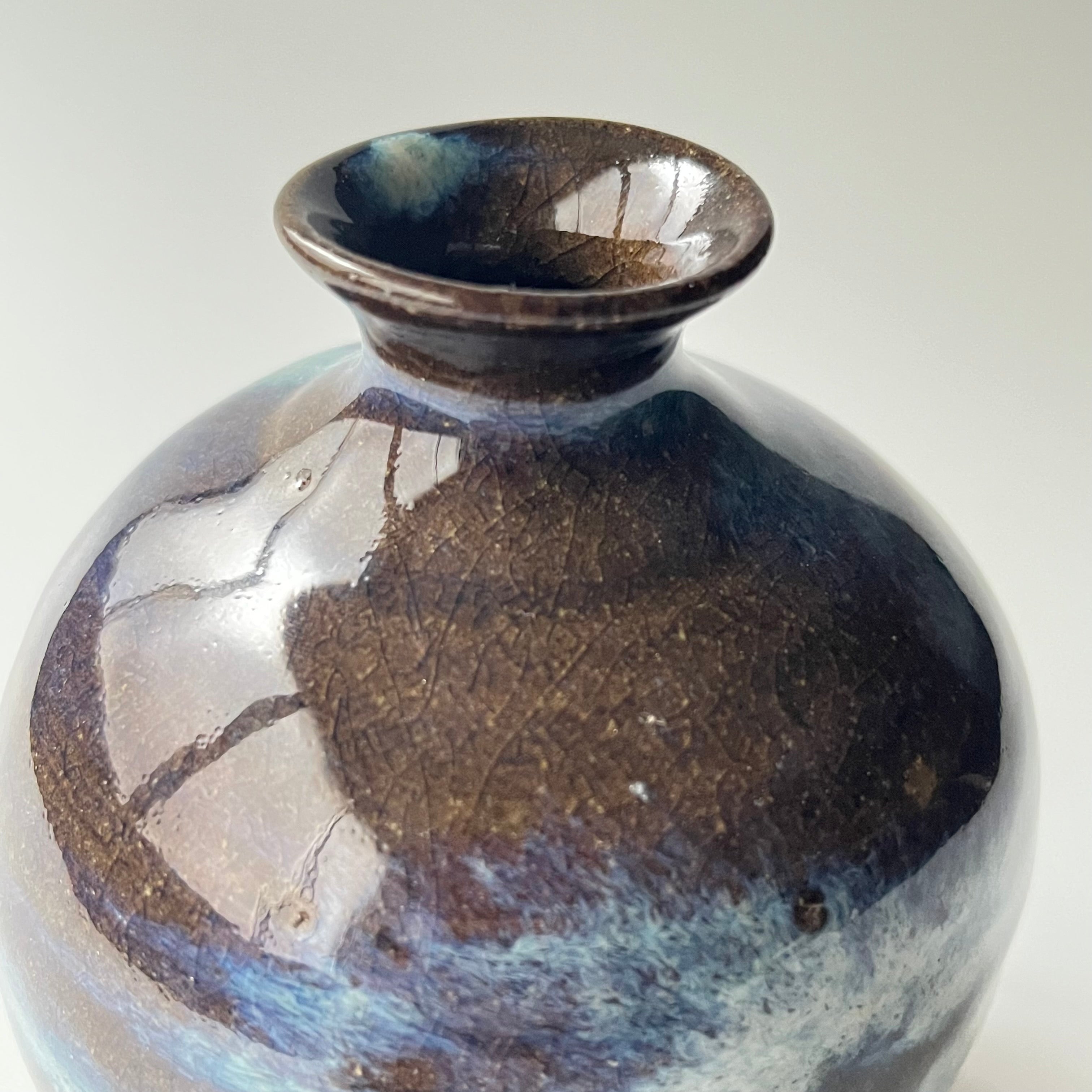 青小代扁壺徳利 - dandeliOn