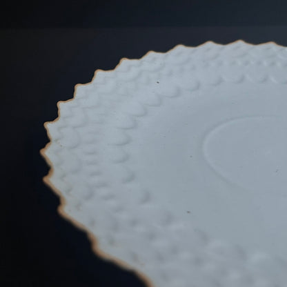 白釉デザート皿