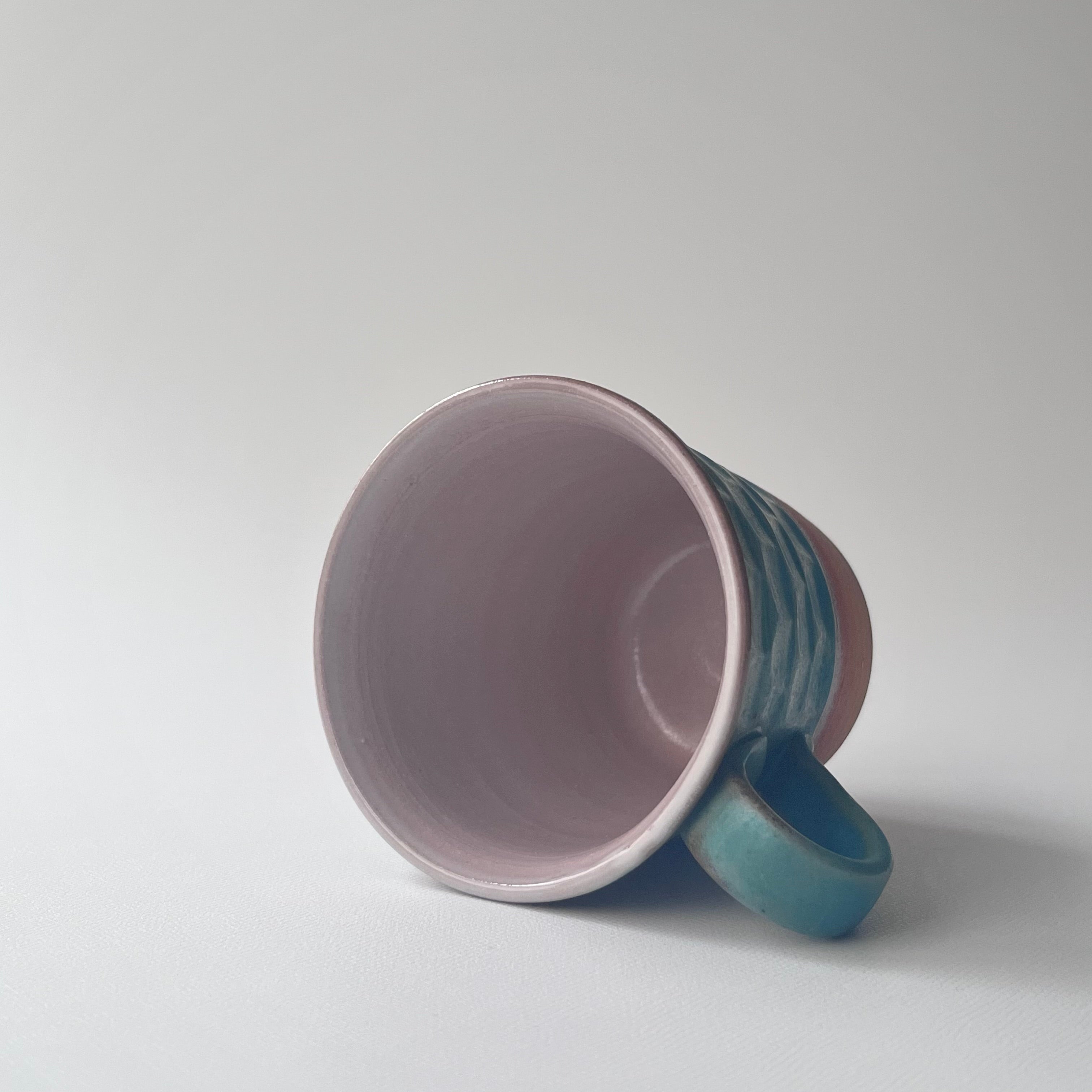 トルコ釉シノギマグ ①