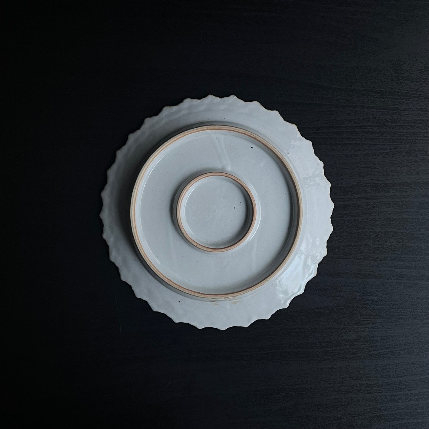 白釉デザート皿