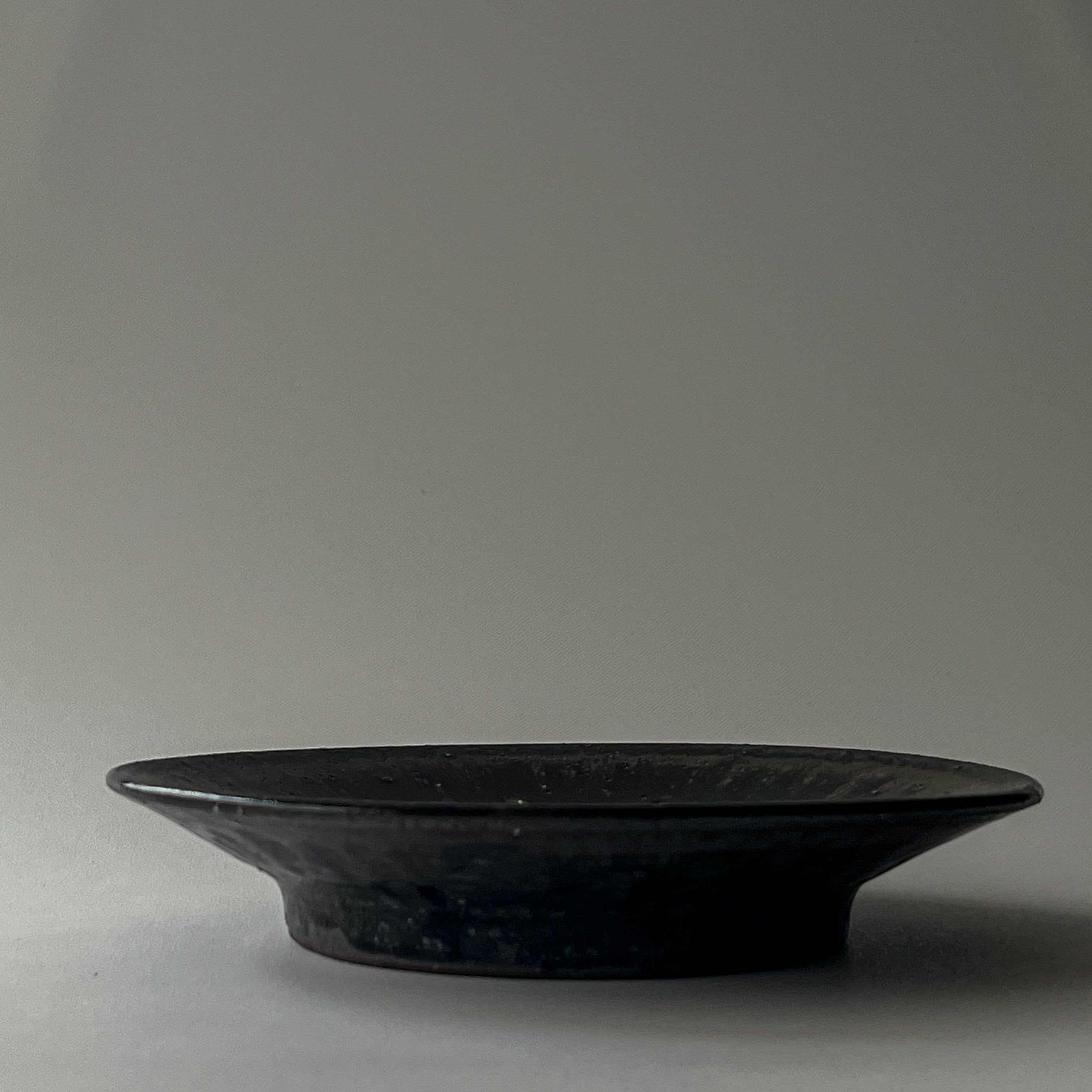 小代藁灰翠釉6寸皿 - dandeliOn