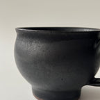 黒釉丸マグ