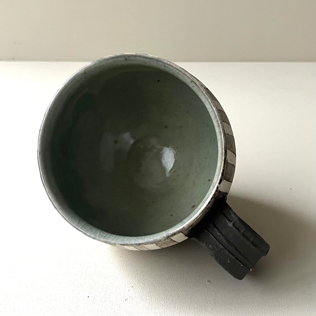 丸マグカップ（黒縞々） - dandeliOn