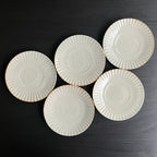 白磁金木犀文小皿