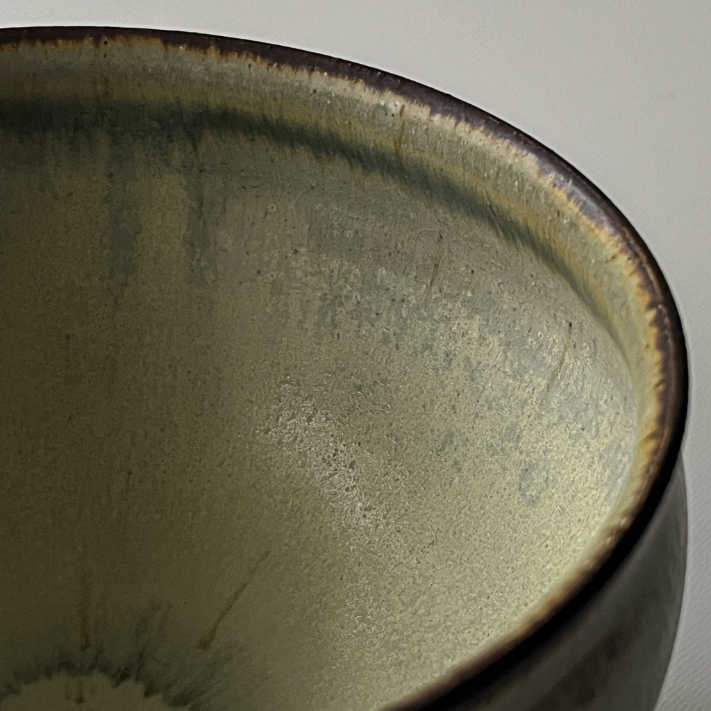 つぶ化粧緑釉ボウル - dandeliOn