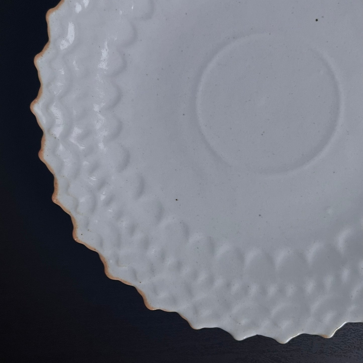 白釉デザート皿