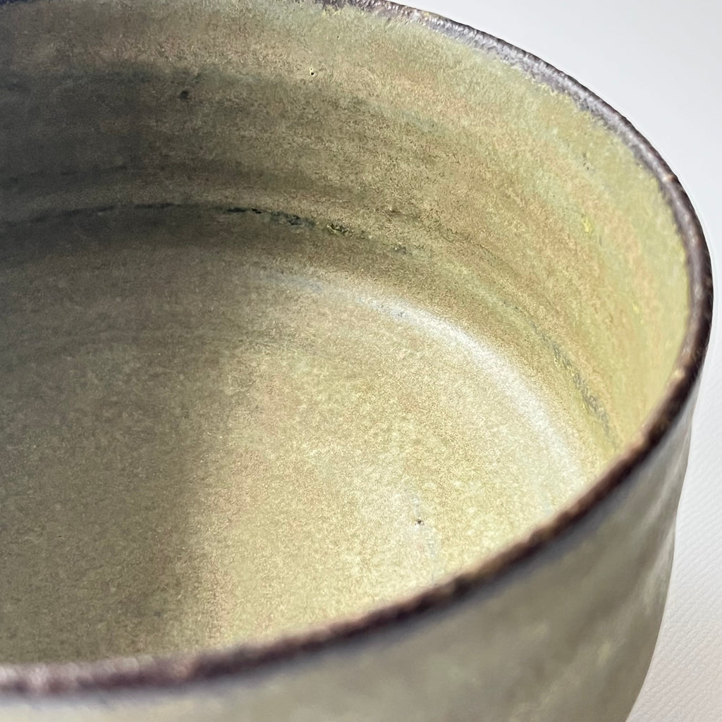 茶盌　翠釉