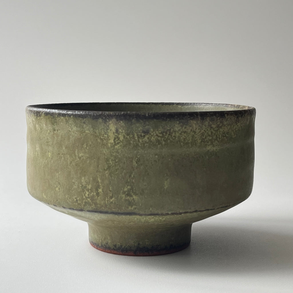 茶盌　翠釉