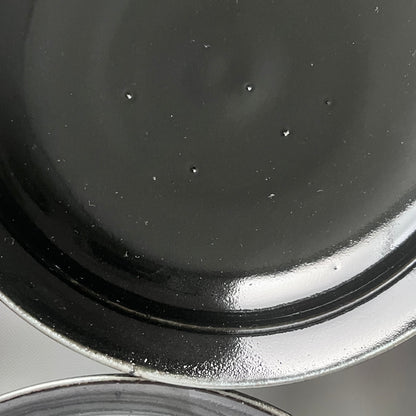 黒釉皿　７寸