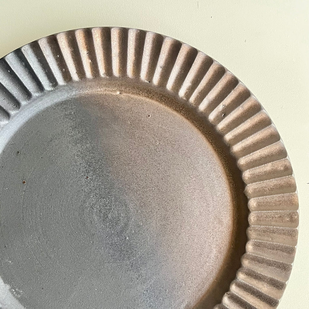 鎬リム皿　マンガン金 - dandeliOn